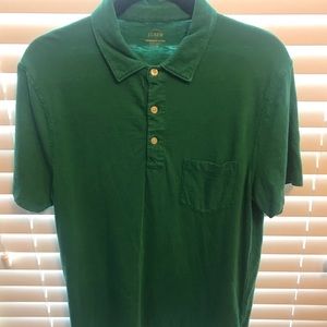 Green J Crew collared shirt